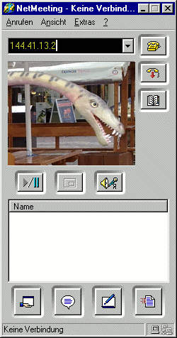 Screenshot von Netmeeting