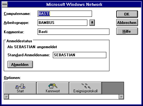 Microsoft-Netzwerk-Einstellungen
